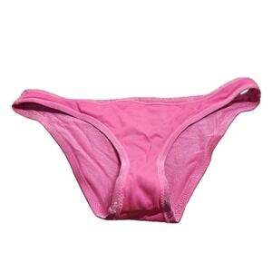 Jessica Simpson Pretty in Pique (Pink) Side-Shirred Bikini Bottom Size XL